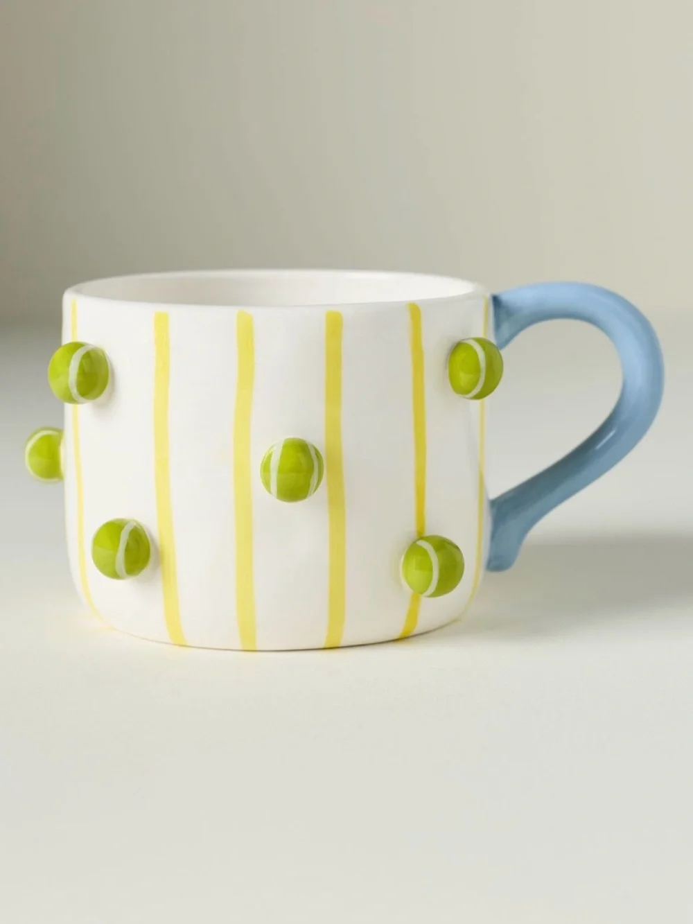 WINGED PUPA TENNIS STONEWARE HOBBY MUG